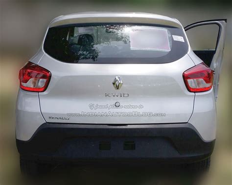 Renault Kwid rear dealer spied