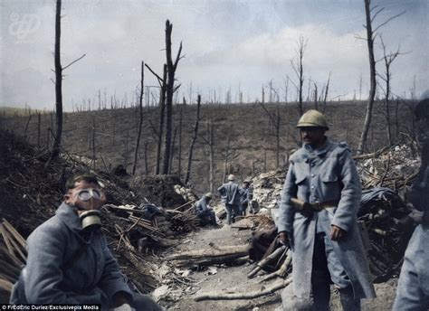 Frédéric Duriez's images show WWI trenches in COLOUR | Daily Mail Online