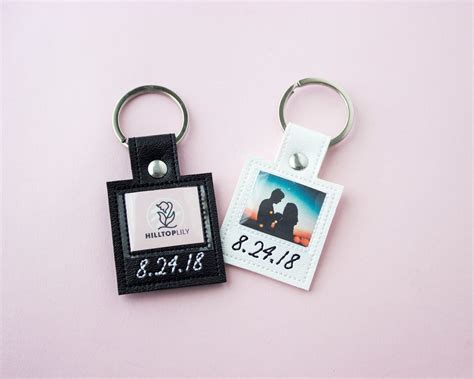 Couples Keychains Cute Keychain with Photo Mini Picture | Etsy