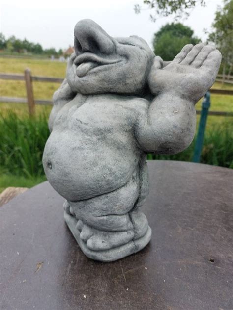 garden statue of a troll mythical creature (1) - cast stone - Catawiki