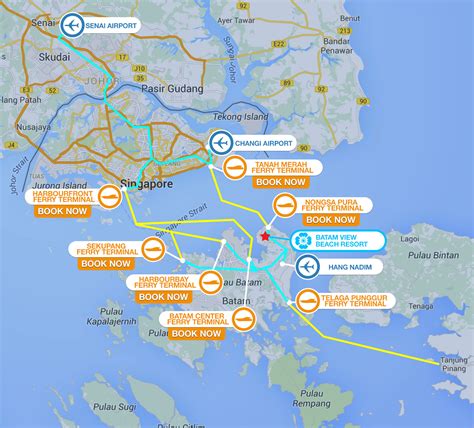 Batam Ferry Port Map