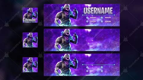 RAVEN - TWITCH BANNER + AVATAR | Bannière youtube, Bannière