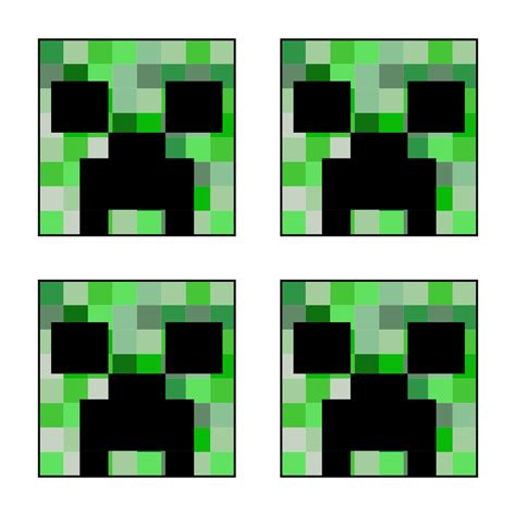 Minecraft Creeper Face - 10 Free PDF Printables | Printablee