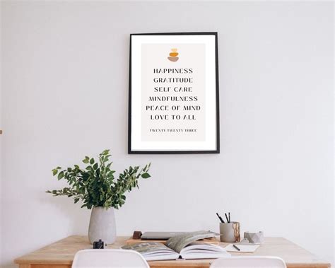 Self Care Wall Art, Mantra Wall Art, Printable Wall Art, 2023 Sign ...