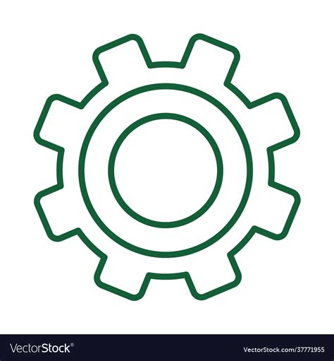 Gear wheel icon Royalty Free Vector Image - VectorStock