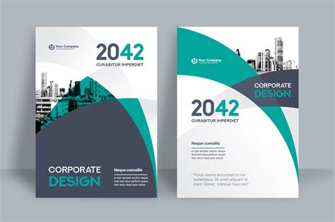 Cyan City Background Business Book Cover Design Template 665920 Vector Art at Vecteezy