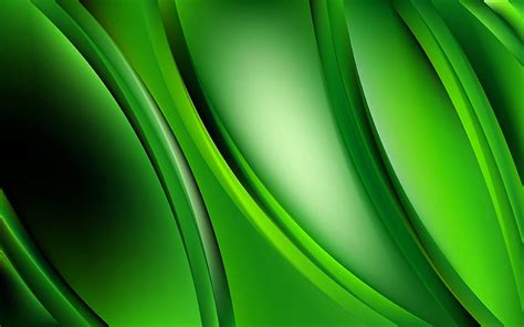 3d Green Abstract Wallpaper