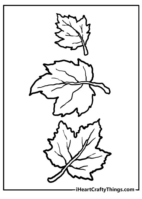 Fall Leaves Coloring Pages Printable