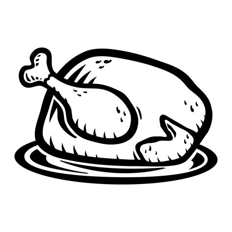 Cooked Turkey 553530 Vector Art at Vecteezy