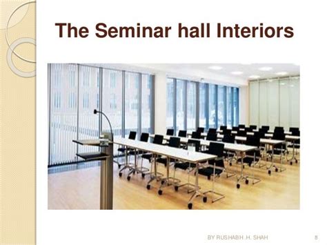 Design of seminar hall