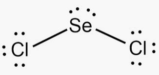 Using the VSEPR theory, what is the molecular geometry (shape) of the central atom in SeCl2? a ...