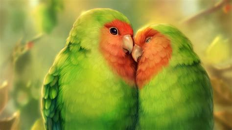 Parrots Birds Art HD Animals Wallpapers | HD Wallpapers | ID #34461