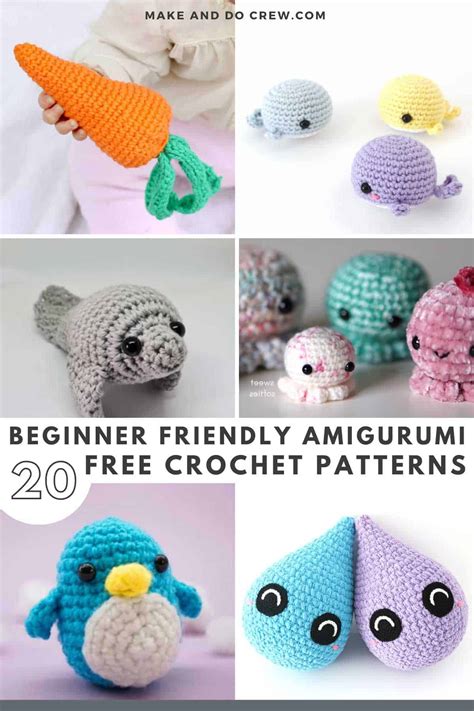 20 Easiest Crochet Amigurumi Patterns 🧶 [Beginners Start Here!]