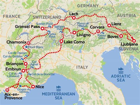 Alps Deluxe variation motorcycle tour | AMT