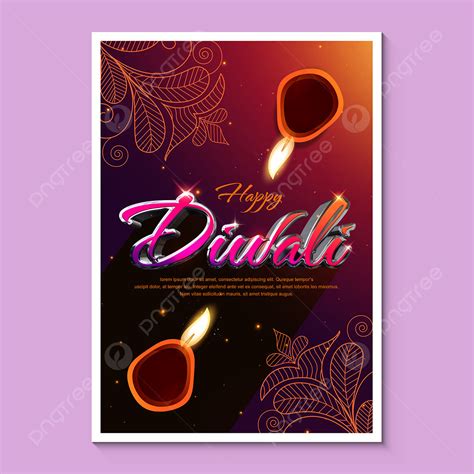 Happy Diwali Poster Template Download on Pngtree