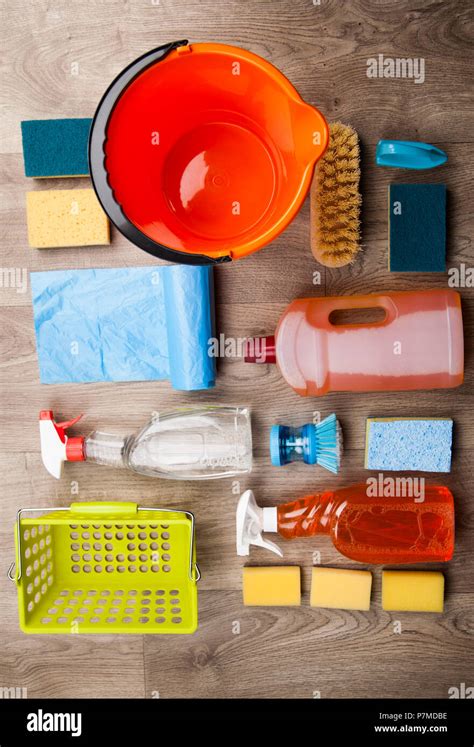 Variety of cleaning products Stock Photo - Alamy