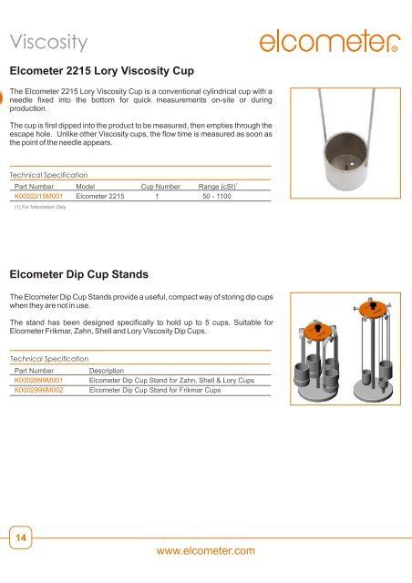 www.elcometer.com Viscosity Cup Conversion Chart