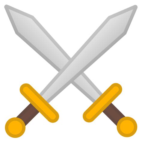 Crossed swords Icon | Noto Emoji Objects Iconpack | Google