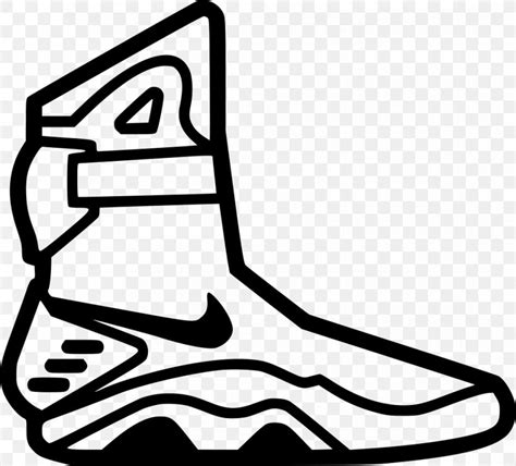 Nike Mag Marty McFly Drawing Shoe, PNG, 980x886px, Nike Mag, Air Jordan, Air Presto, Area, Back ...