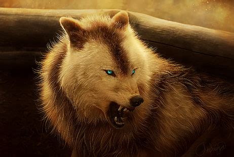 HD wallpaper: Angry, animals, blue eyes, wolf | Wallpaper Flare