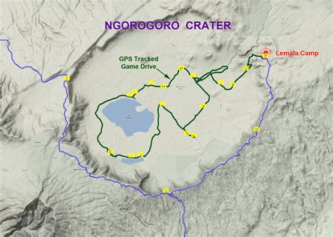 Ngorongoro Crater Map