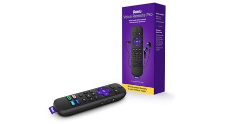 Roku Voice Remote Pro | Rechargeable Voice Remote | Roku