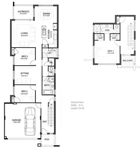 House Plans For Long Narrow Lots - House Decor Concept Ideas