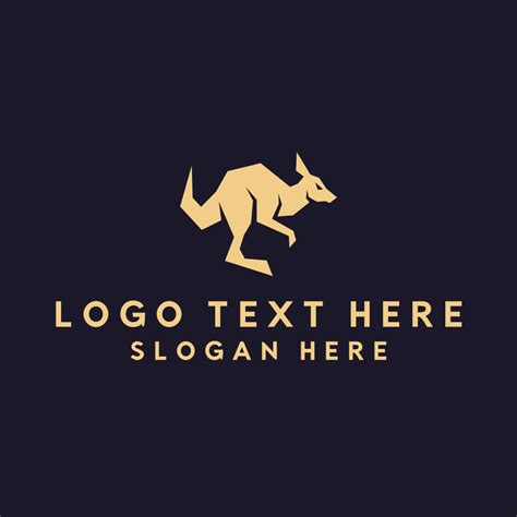 Jumping Wild Kangaroo Logo | BrandCrowd Logo Maker