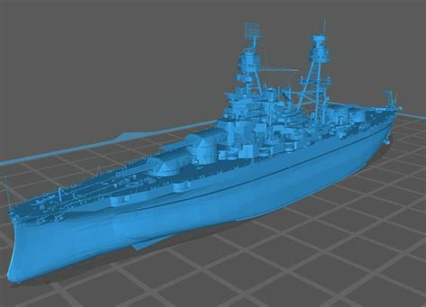 STL file HMS Hood - RC suitable - scale 1:200 📻・3D printable design to ...