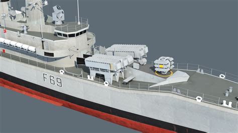 Leander class frigate 3D model | CGTrader