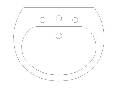 Sink sanitary units detail 2d view layout autocad file - Cadbull