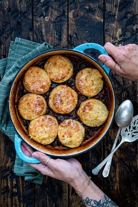 Hearty Beef Cobbler - Supergolden Bakes