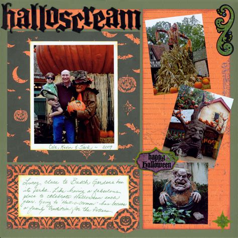 7 Halloween Scrapbook Page Ideas