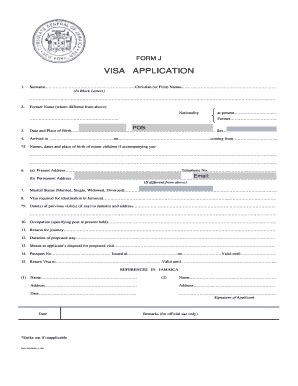 Visa Application Form - Fill Online, Printable, Fillable, Blank | pdfFiller