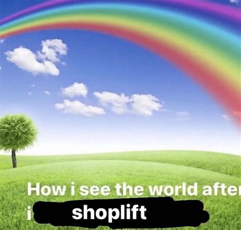 How I See the World After I Shoplift | How I See the World After X | Know Your Meme