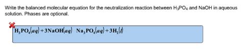 OneClass: Write the balanced molecular equation for the neutralization ...