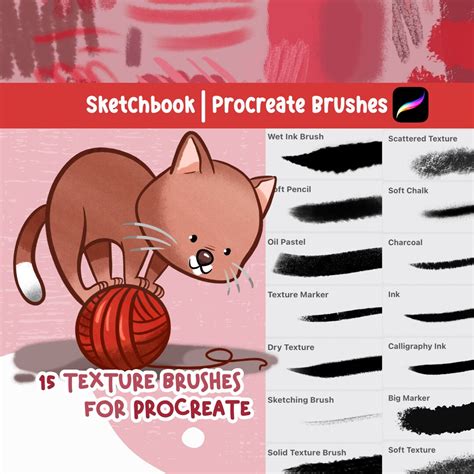 Texture Brushes Procreate Procreate Brushes Procreate Brushes Lineart Brushes for Procreate ...