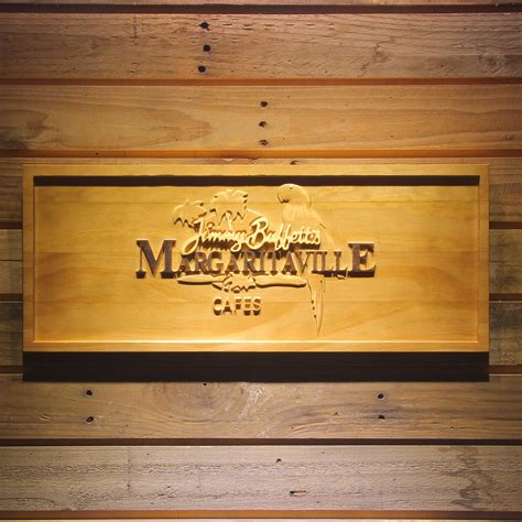 Jimmy Buffett's Margaritaville Cafe Logo Wooden Sign | SafeSpecial