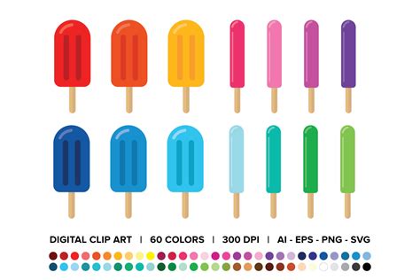 Popsicles clip art COMBO PACK Drawing & Illustration Art & Collectibles trustalchemy.com