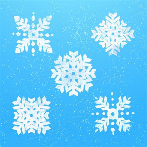 Snowflakes collection winter theme illustration 14480097 Vector Art at Vecteezy