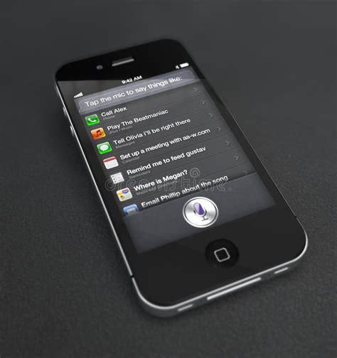 Apple IPhone 4S with Siri App Editorial Stock Image - Image of speech, telephone: 22030229