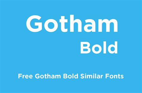 Gotham Bold Font Free - Dafont Free