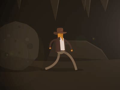 Indiana Jones Boulder Run by C Jones on Dribbble