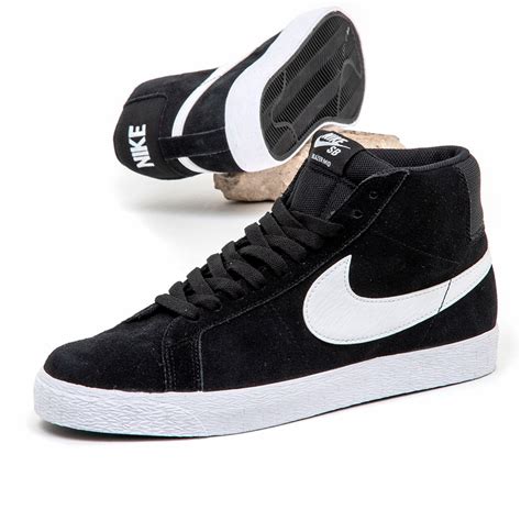 Nike SB Zoom Blazer Mid (Black / White) Men's at Uprise