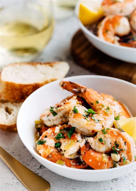 Easy Shrimp Scampi with White Wine and Lemon | Striped Spatula