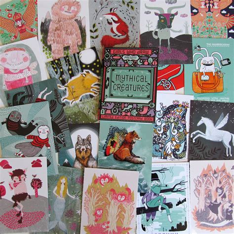 Sandra Dieckmann: Mythical Creatures Postcard Book