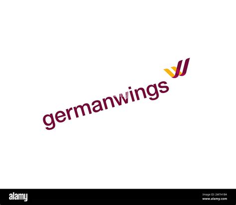 Germanwings, rotated logo, white background Stock Photo - Alamy