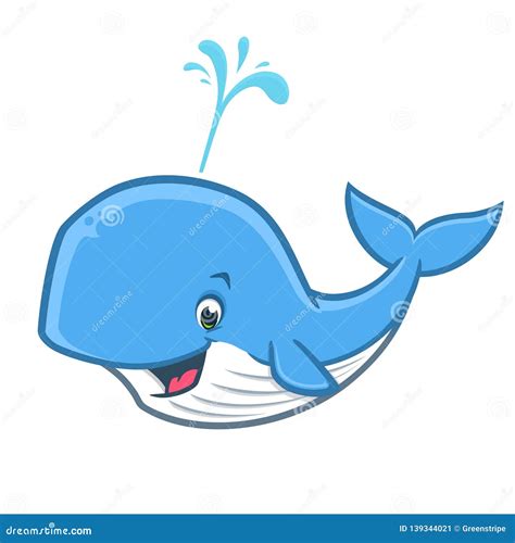 Happy Whale Cartoon Vector | CartoonDealer.com #58581293