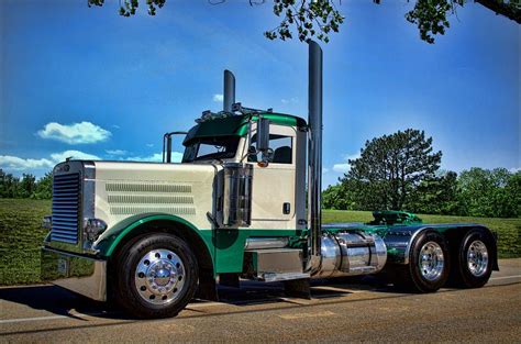 Peterbilt Day Cab Semi Truck Photograph by Tim McCullough - Pixels