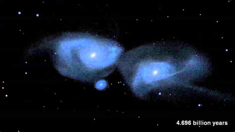 Milky Way and Andromeda Galaxies Collision Simulated | Video - YouTube